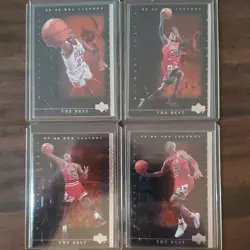 Upper Deck NBA Legends The Best Michael Jordan Bulls 1999-00 8-Card Lot - Image 1