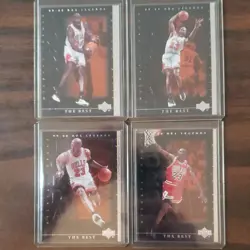 Upper Deck NBA Legends The Best Michael Jordan Bulls 1999-00 8-Card Lot - Image 3