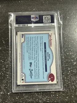 2025 Topps x Bob Ross The Joy of Baseball #6 Bobby Witt Jr #/50 PSA 8 Sh - Image 2