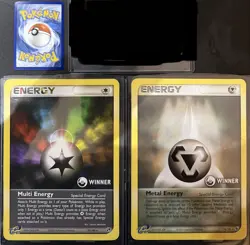 Pokemon 2003 Winner Jumbo energy cards - Image 1