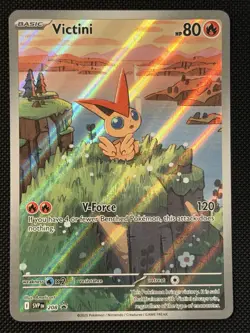 Victini SVP - 208 Scarlet & Violet Illustration Rare Promo Pokemon Card Mint - Image 1