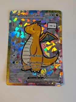 Derpy Pokemon Dragonite Special Doujin Holo Art Card - Image 1
