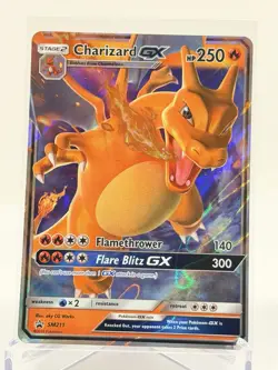 Pokemon Charizard GX SM211 Hidden Fates Full Art Ultra Rare Holo TCG Card NM/M - Image 1