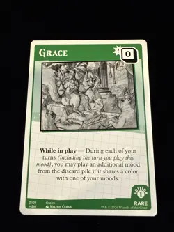 MTG Secret Lair Mood Swings - Grace - Rare - Card # 0121 - Image 1
