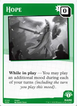 MTG Secret Lair Mood Swings - Hope - Rare - Card # 0124 - Image 1
