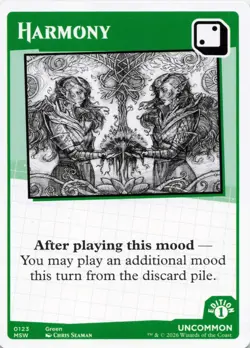 MTG Secret Lair Mood Swings - Harmony - Uncommon - Card # 0123 - NM - Image 1
