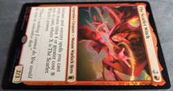 MTG The Scarlet Witch Foil | Promo | NM | Marvel Super Heros | Rare Creature | - Image 3