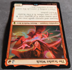 MTG The Scarlet Witch Foil | Promo | NM | Marvel Super Heros | Rare Creature | - Image 4