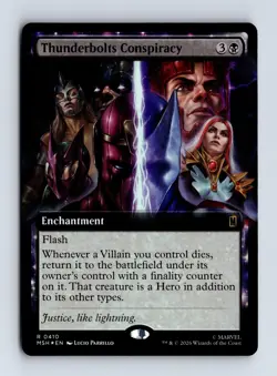 Thunderbolts Conspiracy (Extended Art Foil) 410 (R) MTG Marvel Super Heroes MSH - Image 1