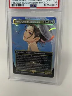 MTG 2025 FINAL FANTASY YUNA, GRAND SUMMONER BORDERLESS PROMO PSA 10 POP 26 - Image 4