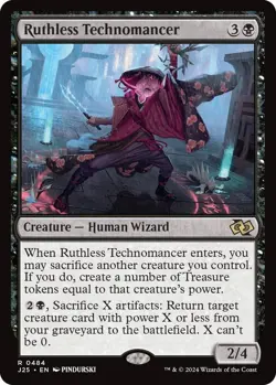 MTG - Ruthless Technomancer - J25 0484 - Foundations Jumpstart - Rare - Image 1
