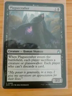 MTG Plaguecrafter 0089 Ravnica Remastered M/NM Free UK P&P - Image 1