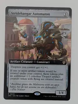 MTG - Stridehangar Automaton - DRC - R - Extended Art - 35 - Image 1