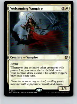 Magic the Gathering Welcoming Vampire Commander: Murders at Karlov Manor MTG - Image 1