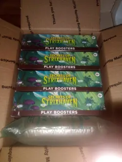 MTG Magic 4x Secrets of Strixhaven PLAY BOOSTER BOX x4 Factory sealed! Case (-2) - Image 1