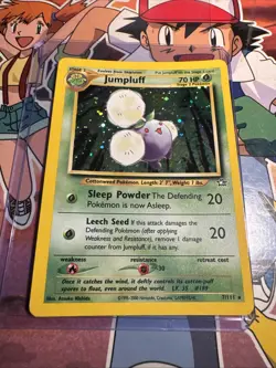 Pokemon TCG Jumpluff Neo Genesis Holo Card 7/111 Unlimited Rare, LP Condition - Image 2