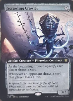 Magic: The Gathering Foundations Scrawling Crawler (Extended Art) 486 R LP - Image 1
