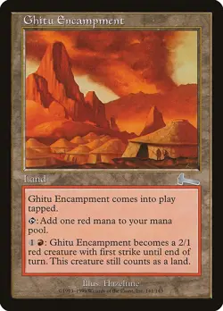 Ghitu Encampment 1x FOIL MtG FOIL Urza's Legacy PLAYED - Image 1
