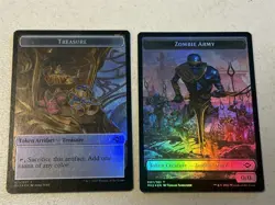 mtg foil token Zombie Army // Treasure, 007/021, Modern Horizons 2, unplayed - Image 1
