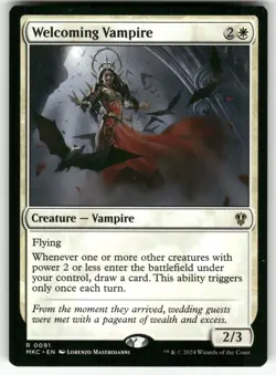 Welcoming Vampire 91 Commander: Murders at Karlov Manor Magic: The Gathering NM - Image 1