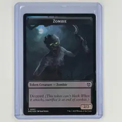 Timeless Dragon // Zombie 0007 Double-Sided Token 6 // 7 NM Foil Aetherdrift MTG - Image 2