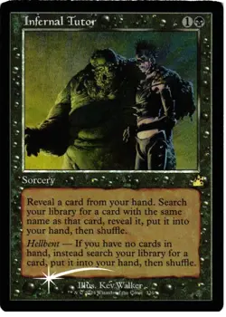 Infernal Tutor (Retro Frame) 326 R Ravnica Remastered NM Foil - Image 1