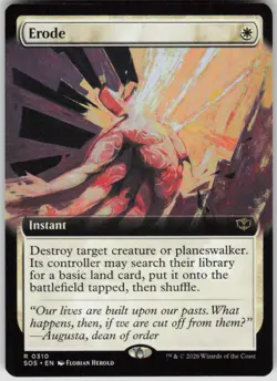 MTG Erode Extended Art NM Secrets of Strixhaven Magic 310 - Image 1