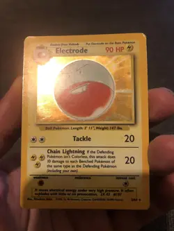 Electrode 2/64 Pokemon Jungle Set Rare Holo MISSING SYMBOL Trading Card 1999 - Image 5