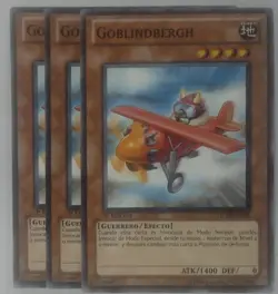 YuGiOh TCG 3x Goblindbergh GENF-EN004 Light Play 1st Edition Spanish Version LP - Image 1
