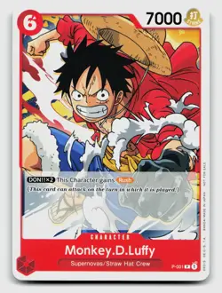One Piece Promotion Cards #P-001 Monkey.D.Luffy (Super Pre-Release) - Image 1