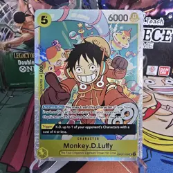 Monkey D Luffy Op07-109 SR Foil One Piece Tcg ENG Super Rare - Image 1