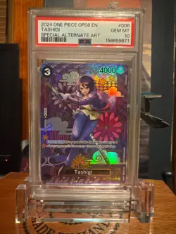 One Piece TCG PSA 10 Tashigi (SP) ST06-006 Two Legends Foil - Image 1