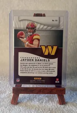 2024 Panini Illusions - Jayden Daniels #93 Rookie RC Commanders QB - Image 2