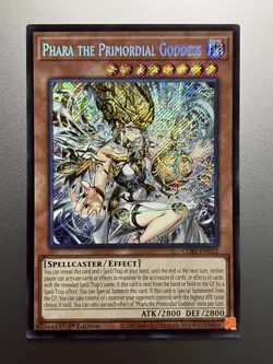 Yugioh - Phara The Primordial Goddess Secret Rare CORI-EN022, Near Mint, 1st Ed - Image 1