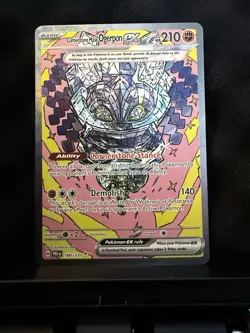 Cornerstone Mask Ogerpon EX Prismatic Evolutions Holo Pokemon TCG Card 160/131 - Image 1