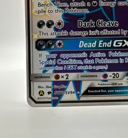 The Pokemon Company Pokemon TCG Darkrai GX Full Art Holo SV70/SV94 Eng 2019 NM - Image 5
