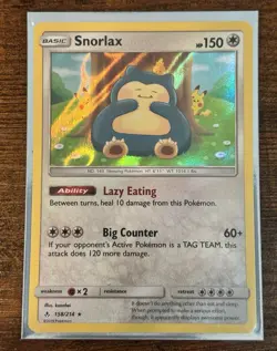 The Pokemon Company Snorlax 158/214 Unbroken Bonds Holo Rare EN 150 HP - Image 1