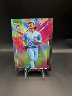 2026 Topps Finest - Jac Caglianone Rare Rookie Card Refractor #201 - Image 1