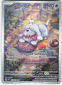 Pokemon Greavard 214/198 Illustration Rare Scarlet & Violet Pokemon Holo NM - Image 1