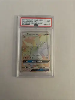 PSA 9 2017 Pokemon Charizard GX Burning Shadows Secret Rainbow Rare Holo - Image 1