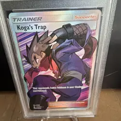 Pokemon TCG Koga's Trap 211/214 Unbroken Bonds FA Holo PSA 10 - Image 3