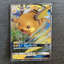Raichu GX SM213 Sun & Moon Black Star Promo Holo Pokemon Card NM - Image 1