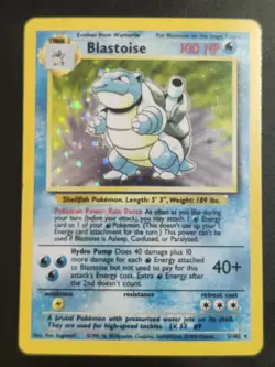 Blastoise 002/102 Base Set Holo - MINT Condition Pokemon Card (RARE) - Image 1