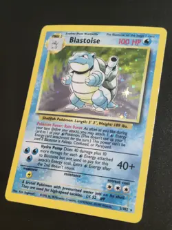 Blastoise 002/102 Base Set Holo - MINT Condition Pokemon Card (RARE) - Image 2