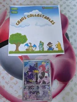 Pokemon TCG Team Rockets Murkrow Card 200/182 Destined Rivals Illustration Rare - Image 1