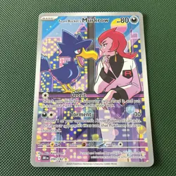 Pokemon TCG Team Rockets Murkrow Card 200/182 Destined Rivals Illustration Rare - Image 1