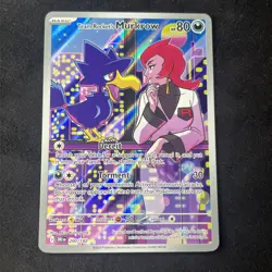 Pokemon TCG Team Rockets Murkrow Card 200/182 Destined Rivals Illustration Rare - Image 1
