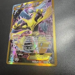 Pokemon Alakazam TCG EX XY Fates Collide Holo Card 125/124 Full Art Secret Rare - Image 5