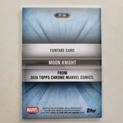 2026 Topps Marvel Chrome - Fanfare Card #FF-30 Moon Knight!! - Image 2