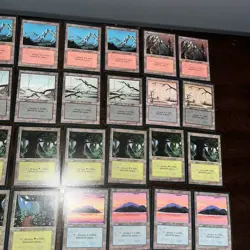 36x MTG Basic Lands Lot French Black Border Revised Foreign FBB Island Mountain - Image 3